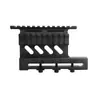 Ponte Lateral corrimão lateral oco duplo 21mm trilho de couro liga de alumínio CNC