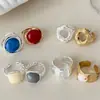 Anillo Nuevo de Nicho Estilo Coreano de Lujo Ligero, Anillo Ancho Vintage de Nicho, Anillo Abierto Ajustable Versátil Personalizado para el Dedo Índice