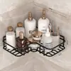 Estante de esquina para baño sin taladro con adhesivo fuerte, estante de esquina de pared para cocina