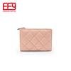 Nueva Moda Acolchada Corta Ins Europea y Americana Pu Cuero Suave Monedero Transfronterizo Ultraligero Billetera para Tarjetas para Mujer