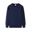 Sudadera con cuello redondo de gran tamaño estilo callejero americano para hombre, nuevo modelo primavera/otoño 2026, color liso, top versátil y moderno