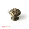 Manija Redonda 006 Color Bronce Estilo Retro Americano Europeo Simple Manija para Puerta de Gabinete Cajón Gabinete de Zapatos Manija Pequeña de Crisantemo