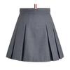 TB Falda Corta de Verano Nueva para Mujer Falda Plisada Falda Casual Estilo Academia Clásico Versátil Falda de Lana Pantalones Cortos
