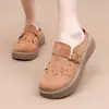 Sapatos Casuais Femininos de Verão Personalizados Estilo Birkenstock Retro, Tamancos Fechados Confortáveis e Respiráveis