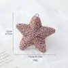 Decoración Navideña Nueva Transfronteriza Bola de Navidad Rosa Estrella de Cinco Puntas Adorno Colgante para Árbol de Navidad Estrella para la Punta del Árbol Colgante de Navidad