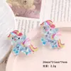 Accesorios de resina de dibujos animados para manualidades joyería transfronteriza destello fino accesorio de pinza para el pelo de crema de caballo único funda de teléfono móvil hebilla de zapato