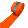 Fornecimento Direto da Fábrica de Fita Elástica Refletiva Laranja, para Roupas e Coleiras de Animais de Estimação, Tira Refletiva para Corrida Noturna e Ciclismo
