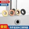 Famoso de internet lavabo de latón cobre cerámica lavamanos lavabo de baño cubierta decorativa tapa para tapar el agujero de rebosadero feo