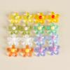 Estilo Hyun Ya Color Lindo Color Sólido Flor de Resina Flor Pendiente de Tachuela diy Joyería Hecha a Mano Accesorios para Pendientes Material