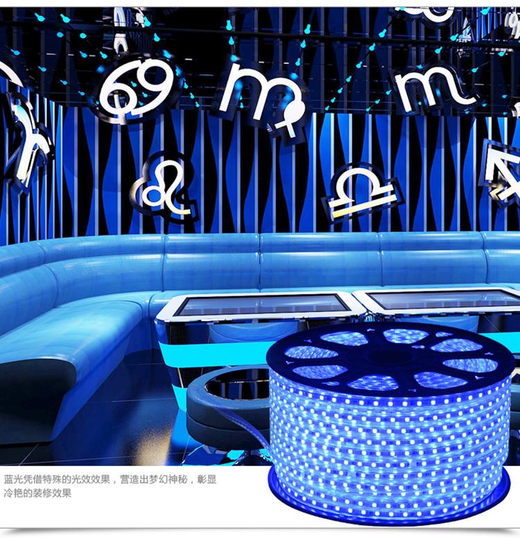 LED灯带2835双排家用客厅吊顶220v防水户外超高亮双排