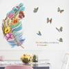 Nuevo Fx-B119 de Fanxi Mariposa de Plumas Colorida de Dibujos Animados Embellecimiento de Pared de Entrada de Dormitorio Infantil Adhesivo de Pared Decorativo