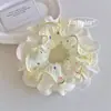 Elástico de Cabelo Estilo Relaxado, Acessório de Cabelo Grande Estilo Coreano, Prendedor de Cabelo de Luxo para Meninas, Corda de Cabelo, Elástico de Cabelo, Acessório de Cabelo