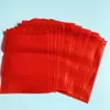 Bolsas de PE rojas opacas autosellables, bolsas para piezas, bolsas autosellables de colores