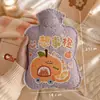Bolsa de Agua Caliente Pequeña Llena de Agua Flocado Dibujos Animados Mini Bolsa de Agua Caliente Pvc a Prueba de Fugas y a Prueba de Explosiones Calentador de Manos Venta al Por Mayor por Lotes