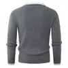 Comercio exterior transfronterizo otoño e invierno nuevo simple moderno grueso cuello polo suéter para hombre casual falso de dos piezas