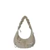 Bolso de media luna plisado de gran capacidad para mujer, nuevo bolso de hombro de gamuza de moda 2026 con lazo, bolso cruzado para el día a día
