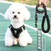 Correa para Mascotas Nylon Reflectante Telescópica Correa para Perro Estilo Arnés Chaleco Teddy Bichón Pomerania Arnés Reflectante