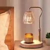 Lámpara de mesa para derretir velas de aromaterapia, lámpara de mesa de vidrio de lujo ligero, ambiente de dormitorio estilo ins, lámpara de mesa decorativa para dormitorio principal, luz nocturna