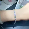 Venta al por mayor de fábrica Popular Pulsera de Ópalo Blanco Natural Plata S925 Incrustada Piedra Principal 5*7 Joyería de Lujo Venta Directa de Fábrica
