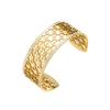 Nueva pulsera de acero de titanio con microincrustaciones geométricas de círculo completo transfronterizo europeo y americano para mujer Estilo europeo y americano simple y elegante pulido fino