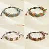 Pulseira de Cerâmica Floral Jingdezhen, Não Desbota, Toque de Luxo para Mulheres, Ajustável, Pulseira Estilo Chinês Novo, Atacado de Joias
