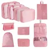 Bolsa de almacenamiento para viajes transfronterizos, set de neceser, bolsa de almacenamiento organizadora de ropa para equipaje de siete piezas, bolsa de almacenamiento de viaje