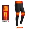 Traje inteligente de calefacción a temperatura constante para hombre y mujer, ropa interior térmica eléctrica, carga USB, a prueba de frío, térmico, con forro de terciopelo