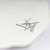 Aguja de oreja de acero inoxidable aguja plana clavo de oreja aguja de arena DIY accesorios de joyería hechos a mano fabricantes venta al por mayor