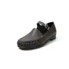 Zapatos de Cuero Mary Jane Estilo Academia Artística 2026 Primavera Tacón Bajo Grueso Punta Redonda Piel Genuina Correa Única Zapatos de Mujer