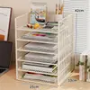 Estantería de escritorio, organizador de archivos para escritorio de oficina, estantería vertical de varios niveles para niños, estante de almacenamiento para habitaciones de estudiantes