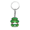 Centenas de St. Pingentes de Chaveiro Dia de São Patrício, Decorações de Chaveiro Chapéu Verde DIY de Borracha Macia em PVC, Itens de Presente