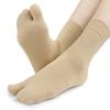 Meias Elásticas de Dois Dedos para Outono e Verão para Homens e Mulheres, Chinelos, Solas, Silicone Antiderrapante, Meias de Cano Médio com Dedos Divididos para Alívio de Pressão