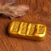 Pez Dorado Pequeño Barras de Oro Antiguas Monedas Lingotes de Oro Ladrillos de Oro Monedas de Oro Ornamentos de Latón Antiguo Artefactos Antiguos de Imitación