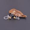 Accesorios DIY japoneses de gran venta sin agujero en la oreja clip para oreja de resina indoloro metal diamante transparente PC aretes