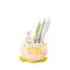 Tulipán conejo recipiente para bolígrafos adornos enviar compañeros amistad estudiantes escritorio estudio decoraciones regalo de cumpleaños niña