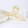 Pinza Grande Transparente de Plástico con Lazo Grande para Agarrar Cabello Trasero Disco para el Cabello Accesorios de Material para Peinado de Cabeza Accesorios para Mujeres
