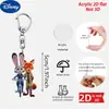 Impresión Plana 2D Animales Locos 2 Imán para Refrigerador Nick Judy Llavero Acrílico Mochila Colgante Lindo