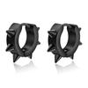 Transfronterizo AliExpress Estilo Caliente Mezclado Pendientes Unisex para Hombre Pendientes Hoja Cónica Puntiaguda Cruz Negra Colgante