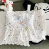 Conjunto de pijama camisola kt, novo estilo de verão com bojos, pode ser usado fora, modelagem solta, malha fina de algodão nuvem para casa para meninas