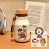 Nueva taza térmica de acero inoxidable 316, con un diseño creativo y artístico, perfecta para estudiantes, con un estilo de taza de leche portátil, lindo y adorable.