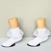 Meias de Renda Brancas Novo Estilo, Macias e Amigáveis à Pele, Renda Tridimensional da Moda, Meias de Renda Versáteis para Meninas, Fabricante