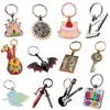 Chaveiros de Metal Personalizados com Impressão em Esmalte, Chaveiros de Liga de Zinco, Presentes Promocionais Personalizados de Atrações Turísticas Culturais e Criativos
