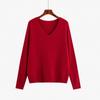 Blusa Interna de Gola V Plus Size Feminina Camada Base Suéter Estilo Inverno 2026 para Mulheres Plus Size Suéter de Tricô 100% Lã 22772