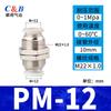 Conector Rápido para Válvula Borboleta Tipo Tubulação Lsa Válvula Borboleta Reta PM Conexão para Tubo HVFF Conector PPF Pneumático