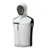 Roupas de Ar Condicionado Novas Transfronteiriças de Verão com Ventilador de Refrigeração de Ar Condicionado de Manga Curta Roupas com Capuz Roupas de Trabalho para Prevenção de Insolação ao Ar Livre Macacões para Homens