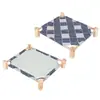 Cama de Campamento para Mascotas, Cama para Perros, Cama de Madera Desmontable y Lavable, Adecuada para Todas las Estaciones, Cama para Gatos, Uso en Todas las Estaciones, Cama Cálida para Gatos