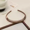 Faixa de Cabelo Simples Antiderrapante com Dentes para Mulheres, Nova Faixa de Cabelo Sensível à Pressão de Alto Padrão para o Verão 2025, Presilha de Cabelo, Acessório de Cabelo