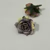 Cabeças de Flores de Rosa de Canto Revestidas Artificiais para Arranjos de Casamento, Flores Artificiais Feitas à Mão para Decoração de Casa, Atacado de Fabricantes, Decoração de Hotel