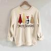 Sudadera Navideña para Mujer Otoño/Invierno Cuello Redondo Holgada