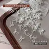Acessórios de Unha com Laço Branco Translúcido Esculpido Macio Novo Estilo Puro Desejo Ins Laço de Fita Transparente Fluido Decoração de Unha